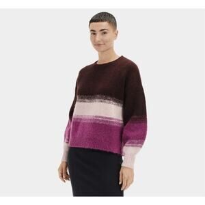 UGG Alessa Crewneck Sweater Women XL Rosewood Wool Heavy Purple 1121390 EUC